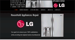 Desktop Screenshot of lgappliancesservice.com